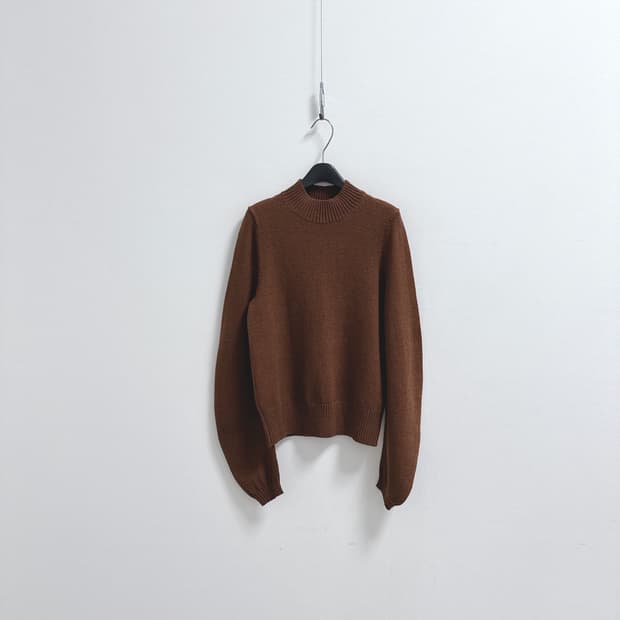 코스 브라운 울 혼방 니트