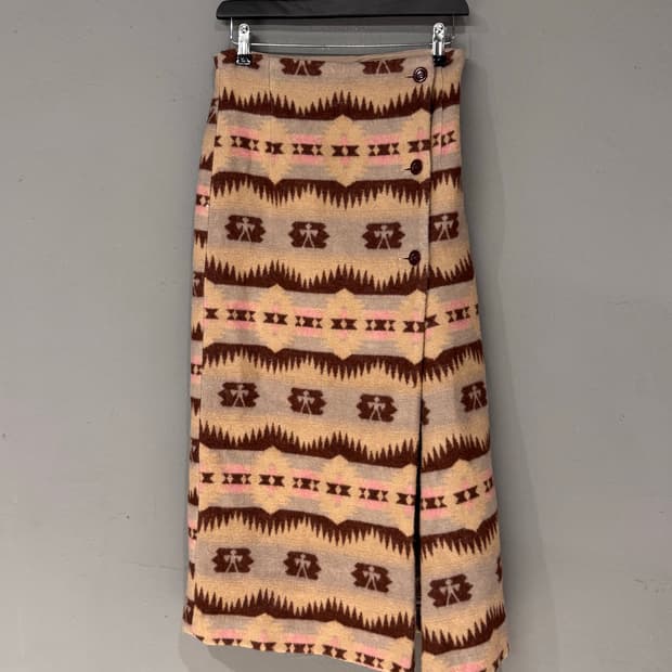 Kiki Pigalle 에스닉 나바호 울 스커트 
