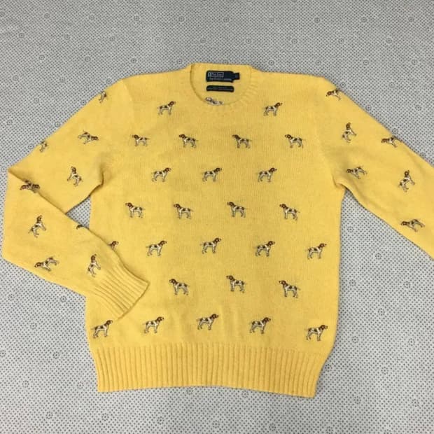 폴로 90s 하운드 니트