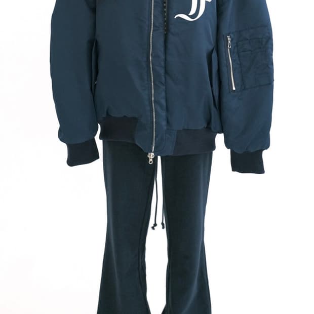 샵페어리 봄버 자켓 네이비