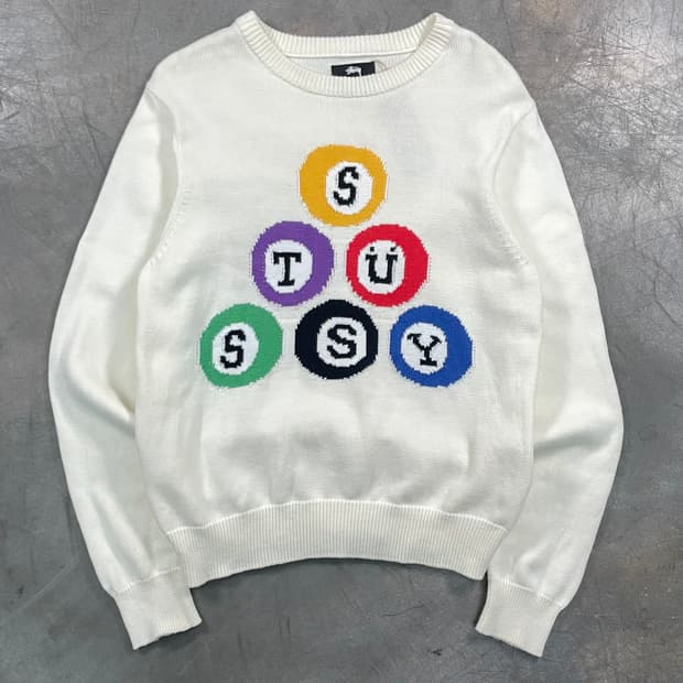 스투시 빌리아드 니트