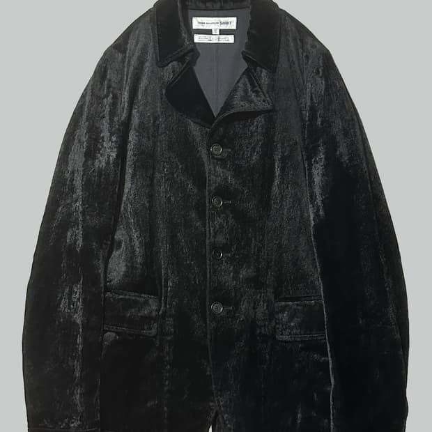 꼼데가르송 셔츠 벨벳 자켓