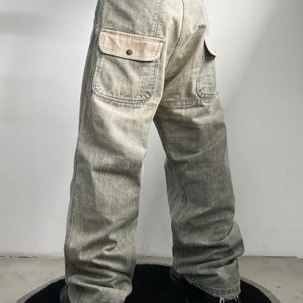 Complete Finesse 포켓 워싱 데님 팬츠