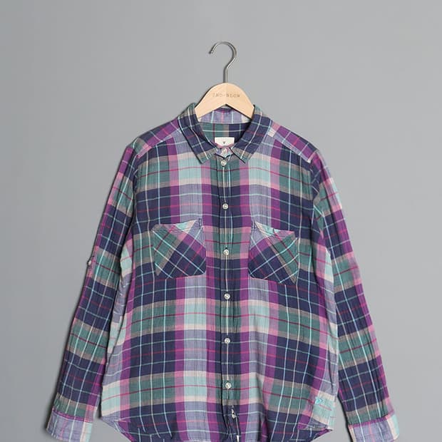AMERICAN EAGLE Gauze Check Shirts