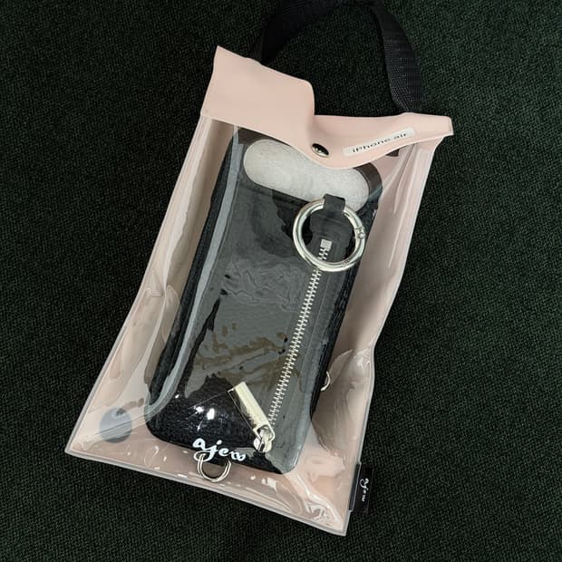 아이폰 17에어 ajew zipphone(에쥬 지퍼폰케이스)블랙