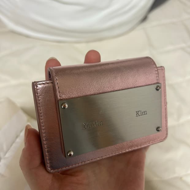 마뗑킴 아코디언 지갑 인디언 핑크