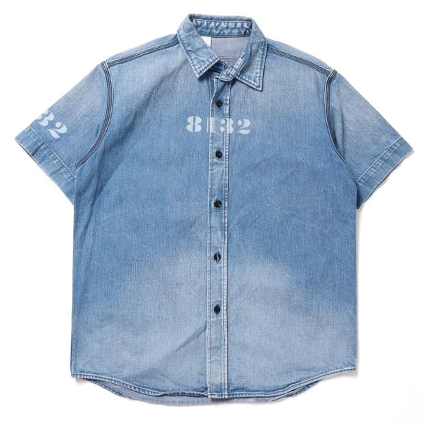 엔 헐리우드 N.Hoolywood Denim Half Shirt 