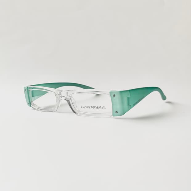 [Event 10] ARMANI 유니크 템플 클리어 긱시크 사각 안경