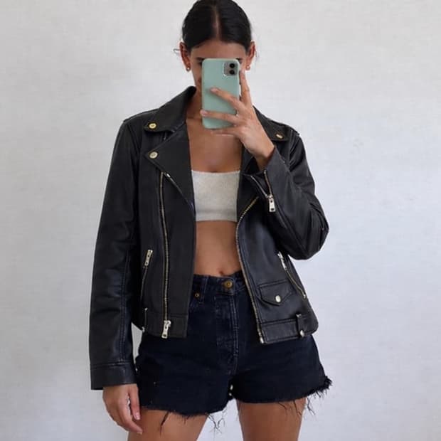 ALLSAINTS 올세인츠 천연 양가죽 라이더 자켓