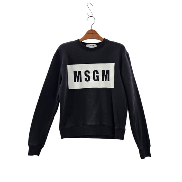 [S] MSGM 엠에스지엠 박스 로고 기모 맨투맨