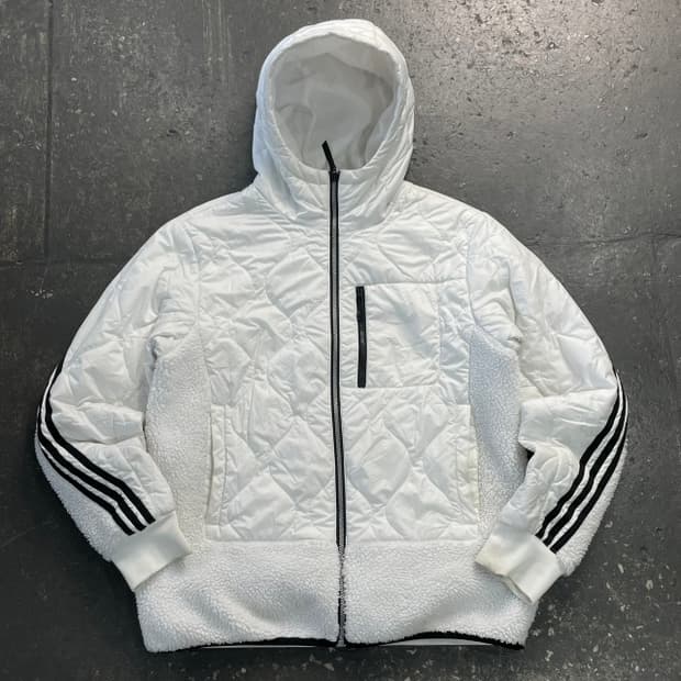 105 아디다스 하이브리드 쉐르파 자켓 
