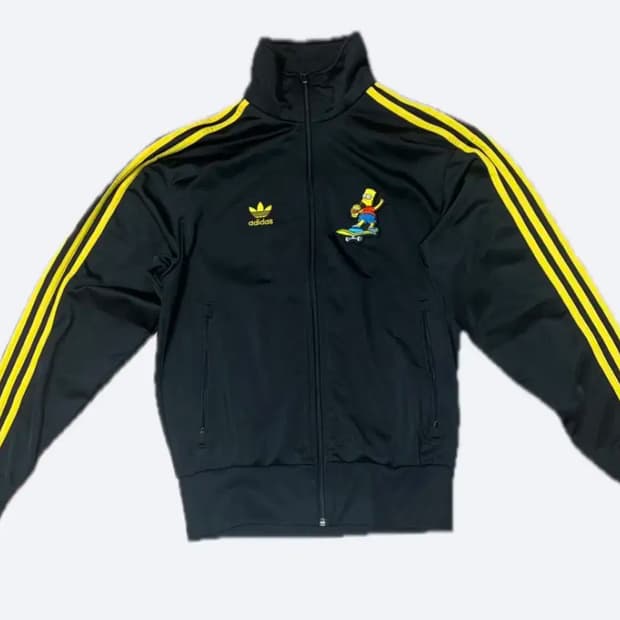 아디다스 심슨 콜라보 트랙탑 져지 블랙 옐로우