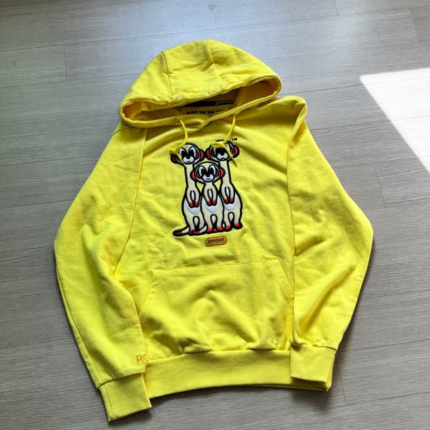 팬콧 옐로우 후드티 S
