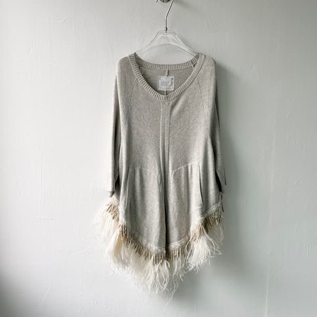 사카이 페더 캐시미어 스웨터 