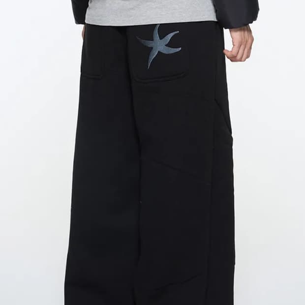 TCM starfish sweat pants (black)