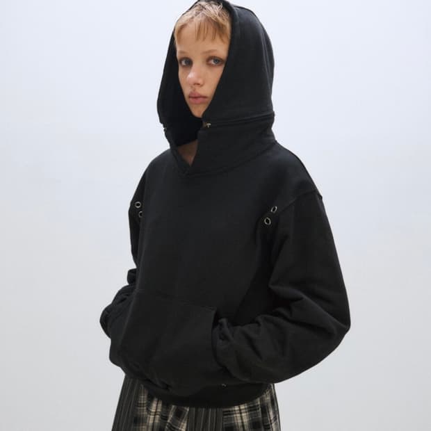 플리즈프로젝트 투웨이 후드 블랙