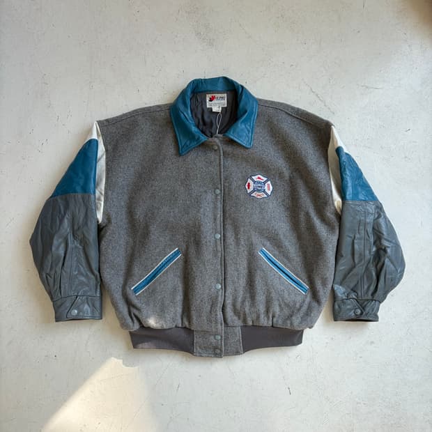 90s CANADA 빈티지 울 바시티 자켓 L