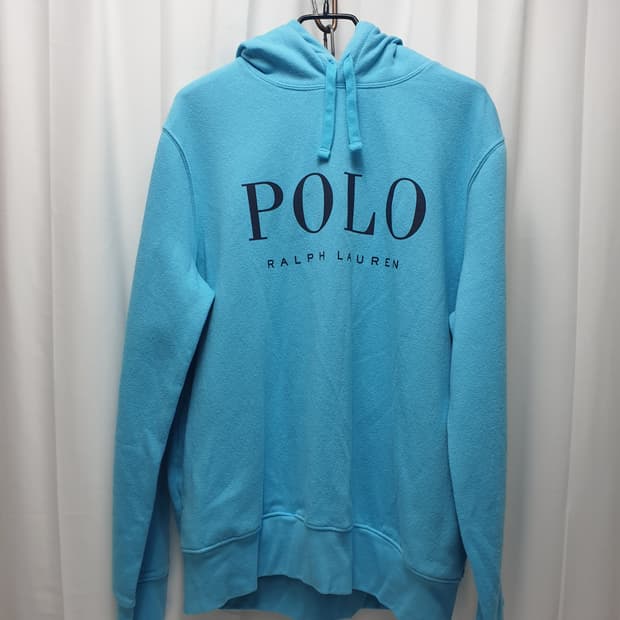 폴로랄프로렌 로고 블루 컬러 후드티