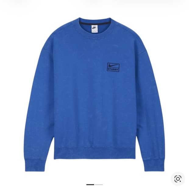 나이키 x 스투시 NRG 에시드 워시드 크루넥 게임 로얄