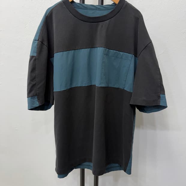 정품) 시스템옴므 한섬 21ss 배색 포인트 반팔티 105