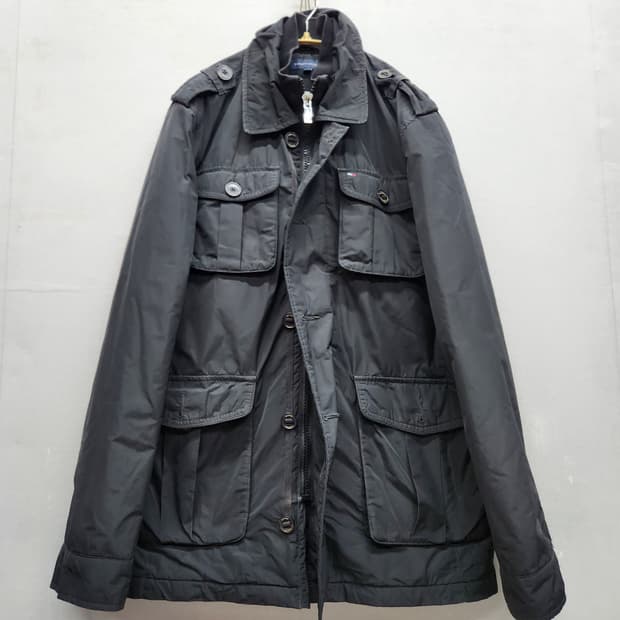 타미힐피거 견장 밀리터리 필드 자켓 M(L)