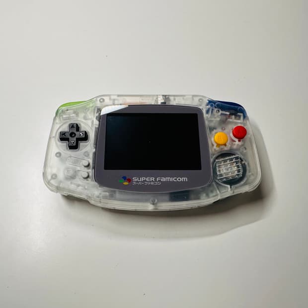 닌텐도 GBA 게임보이 어드밴스 슈퍼패미컴 클리어 백라이트 에디션 판매