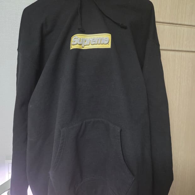 슈프림 블링박스로고 후드