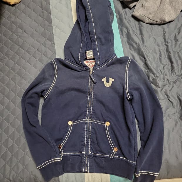 트루릴리전 후드집업(딱붙핏