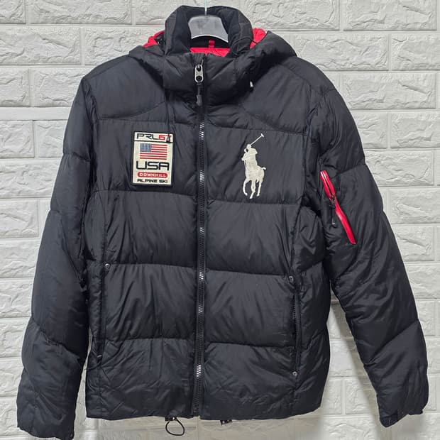 택포// 폴로 랄프로렌 빅포니 성조기 눕시 패딩 M