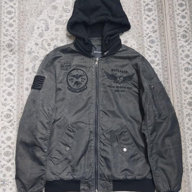 BUCKAROO 후드 빈티지 MA-1 항공점퍼  (후드분리됨)