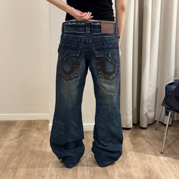 트루릴리젼 세미부츠컷 데님 팬츠 32