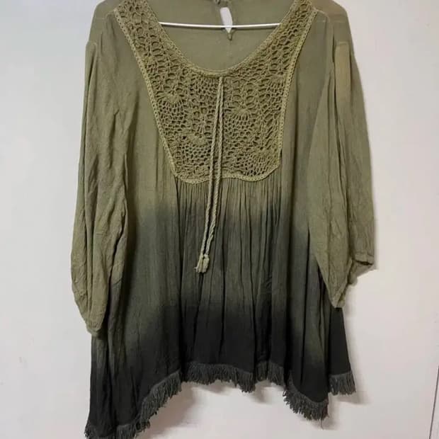 빈티지 페어리 말차 블라우스