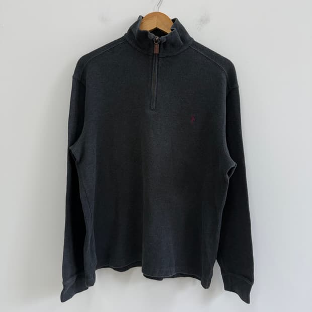 [M] 폴로 랄프로렌 빈티지 하프집업 반집업 맨투맨 차콜 3684
