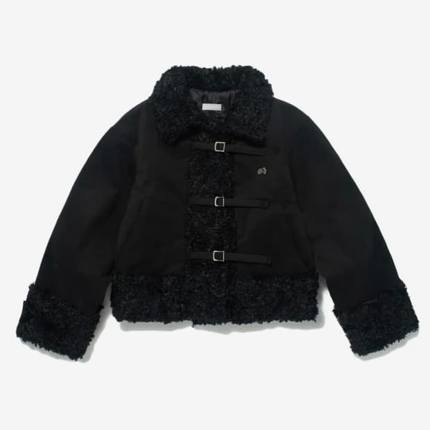 시어링 퍼 자켓 (블랙)