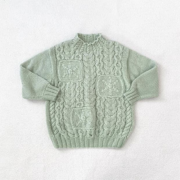 말차맛 눈꽃 아방핏 모리걸 니트