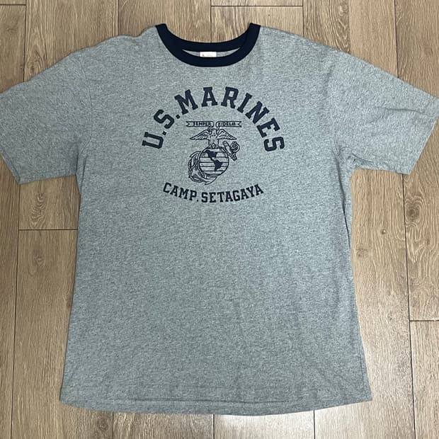 브론슨 1970s US Marine Tee Grey 반팔 티셔츠