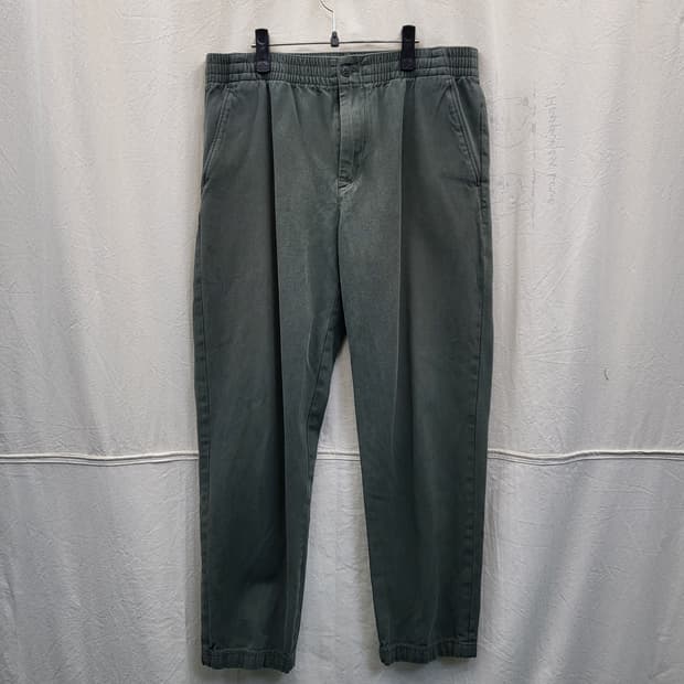 클럽 모나코 빈티지 그린 밴딩 바지