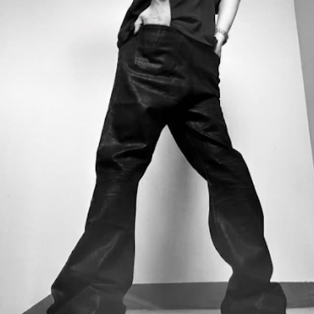 릭오웬스맛 플레어팬츠 부츠컷 블랙