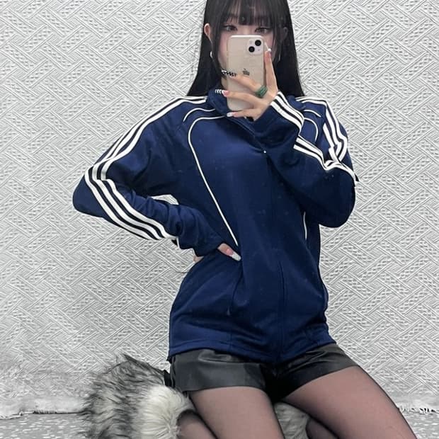 아디다스 올드스쿨 콘디 사이드라인 져지 집업 95 C10253