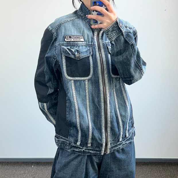 EXR 데님 레이싱 자켓