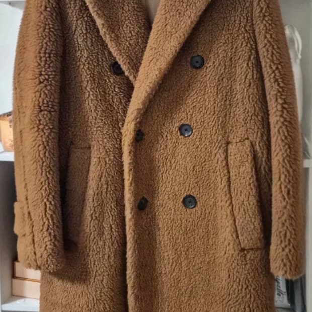 [정가 138만] 타임옴므 낙타모 테디베어 코트 (95) - Camel