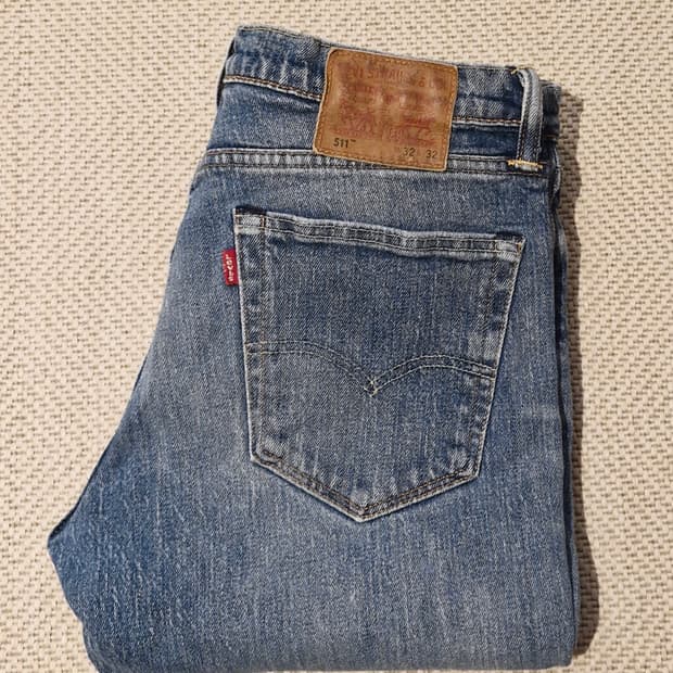 리바이스 511 화이트 오크 콘 데님 32