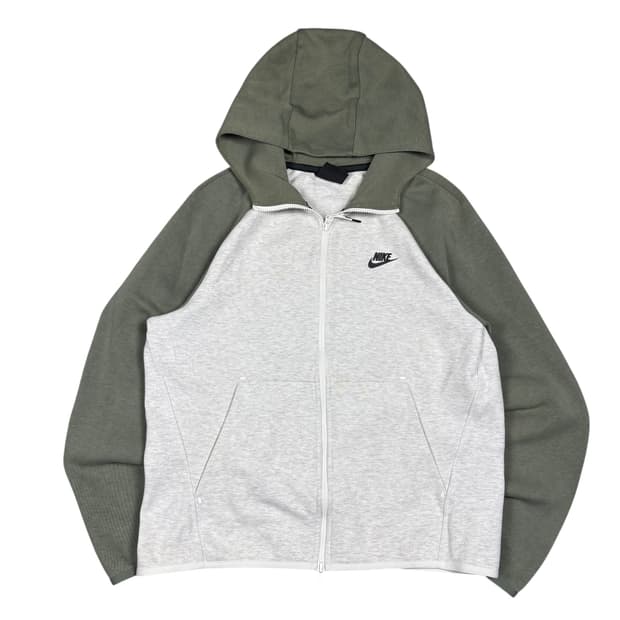 나이키 카키&멜란지 테크팩 후드집업