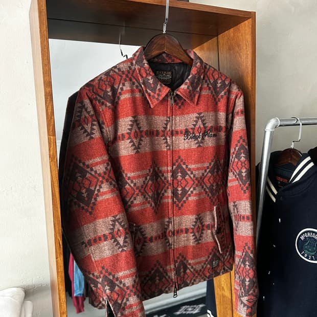 Black flame 블랙플레임 투웨이 울 집업 자켓