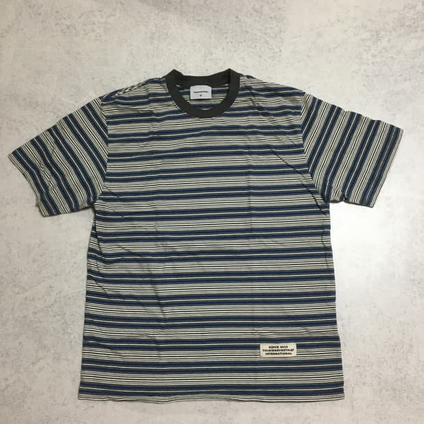 디스이즈네버댓 스트라이프 티 블루 M사이즈