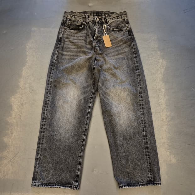 비헤비어 신치백 셀비지  데님 팬츠