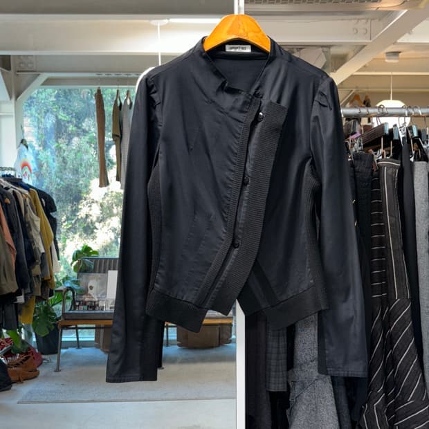 히로코 비스 비대칭 레이어드 자켓