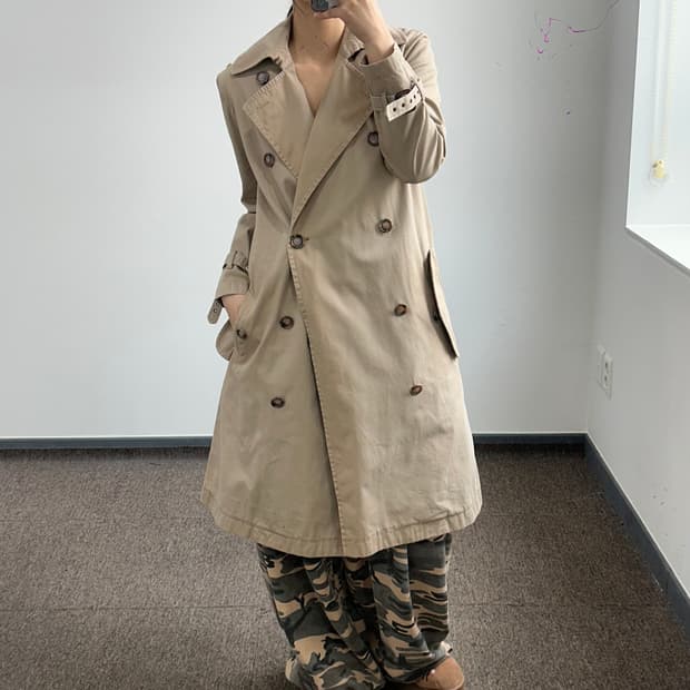 Polo 폴로 베이지 트렌치 코트