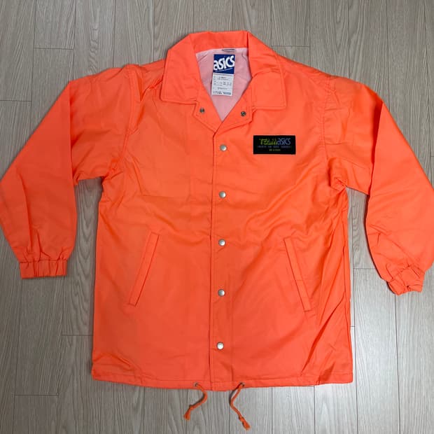 아식스 00s 올드 코치 자켓 ASICS OLD 2000 오렌지 L