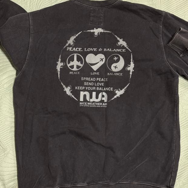 나이스웨더 빈티지 워싱 맨투맨